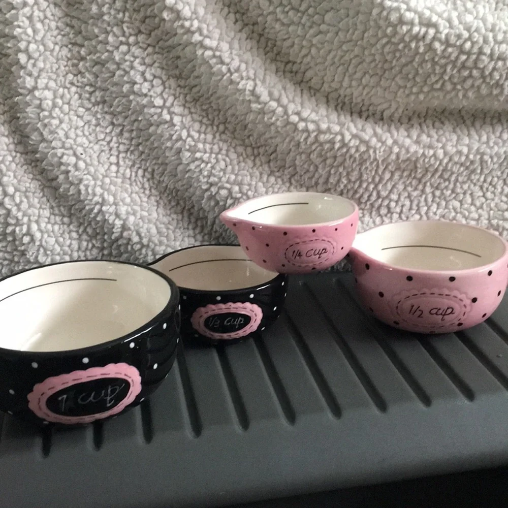 NWOT SUR LA TABLE cook in style with cute ceramic measuring cups! - Picture 1 of 2